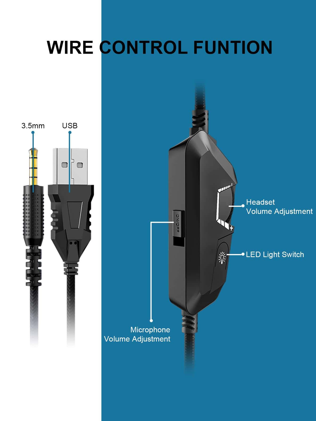 Colusi C200 Gaming Headset For PS4, Xbox One, PC, Laptop,Switch With