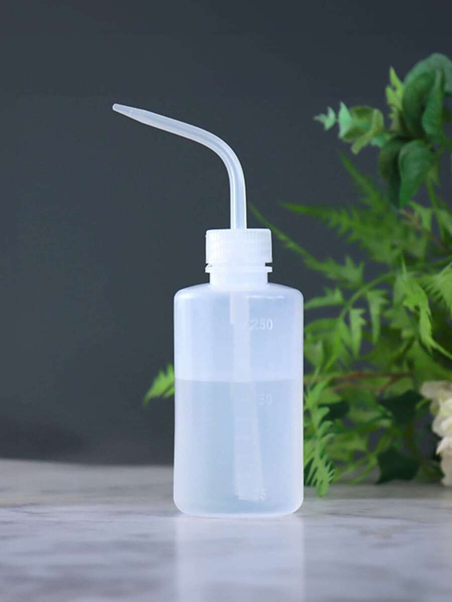 1pc 250ML Elbow Cleaning Bottle Water Squeeze Dropper Plastic Squeeze Bottles Lash Bath Bottles Primer Kettle Rinse Eyelash - Clear - View 1