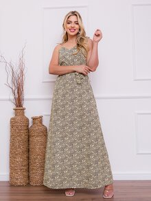 Women Dresses - 杏色 - 查看 2