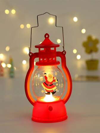 1 Pieza Decoración De Ventana De Navidad Santa Claus Y Reno