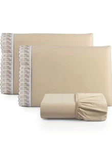 Sheet Sets With Pillowcases - 卡其色 - 查看 1