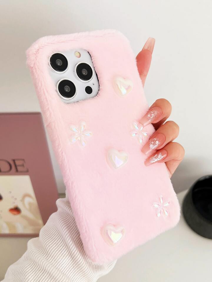 Kyon 　PRADA ハート柄スマートフォンケース　ピンク PRADA フラグメントケース 1MC086 QHHトライアングルロゴ