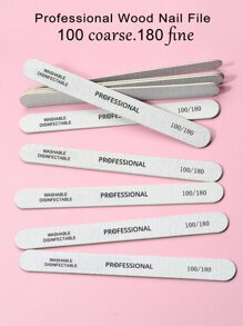 10件套直型100/180目指甲抛光块，适用于美甲、指甲打磨、指甲抛光板、指甲砂纸板，可用于家庭美甲沙龙、美甲用品、美甲工具、美甲艺术工具、返校季、美甲、美甲工具，适用于贴片式美甲 - 灰色 - 查看 1