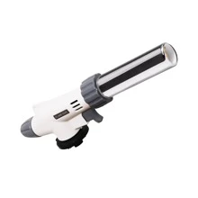 Multi-functional Flame Gun Welding Gas Torch, Ideal For Camping, Bbq, Dessert Making, Welding, Cooking & Heating - Silver - View 6