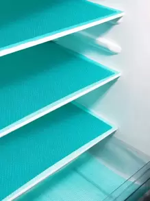 4入組冰箱內膽墊：可水洗、防水防油，非常適合架子、冰櫃、櫥櫃、櫥櫃和抽屜 - 藍色 - 查看 1