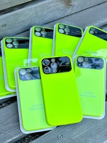 素色手機殼帶滑動相機蓋 - 綠色 - 查看 7