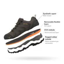 Men's Low Top Waterproof Hiking Shoes Trekking Trails Outdoor Work Shoes - 棕色 - 查看 5