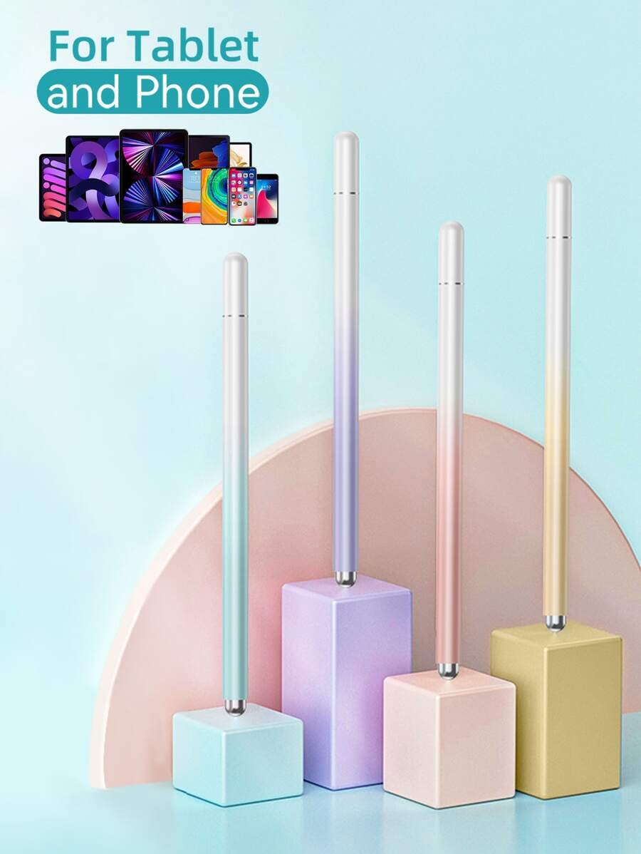 Bolígrafo lápiz universal compatible con iPad, iPhone, Android, iOS, tabletas, para dibujar, escribir, pantalla táctil capacitiva - Morado - Ver 1
