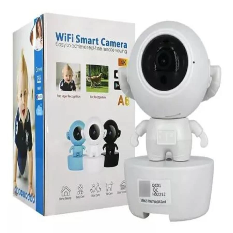 Cámara De Seguridad Hd Con Wifi 360 En Forma De Astronauta - Morado - Ver 1