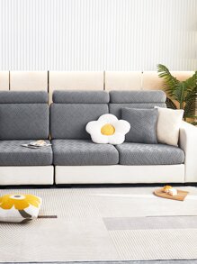 1pc Universal Four-season Stretchy Velvet Jacquard Sofa Cushion Cover, Modern Design Pet Hair Resistant Slipcover, Suitable For L-shaped & 1/2/3/4 Seater Sofa (sold Separately)