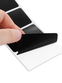 Roll Of Diy Removable Chalkboard Sticker Labels For Home & Kitchen Supplies, 120 Labels/roll - Black - View 6