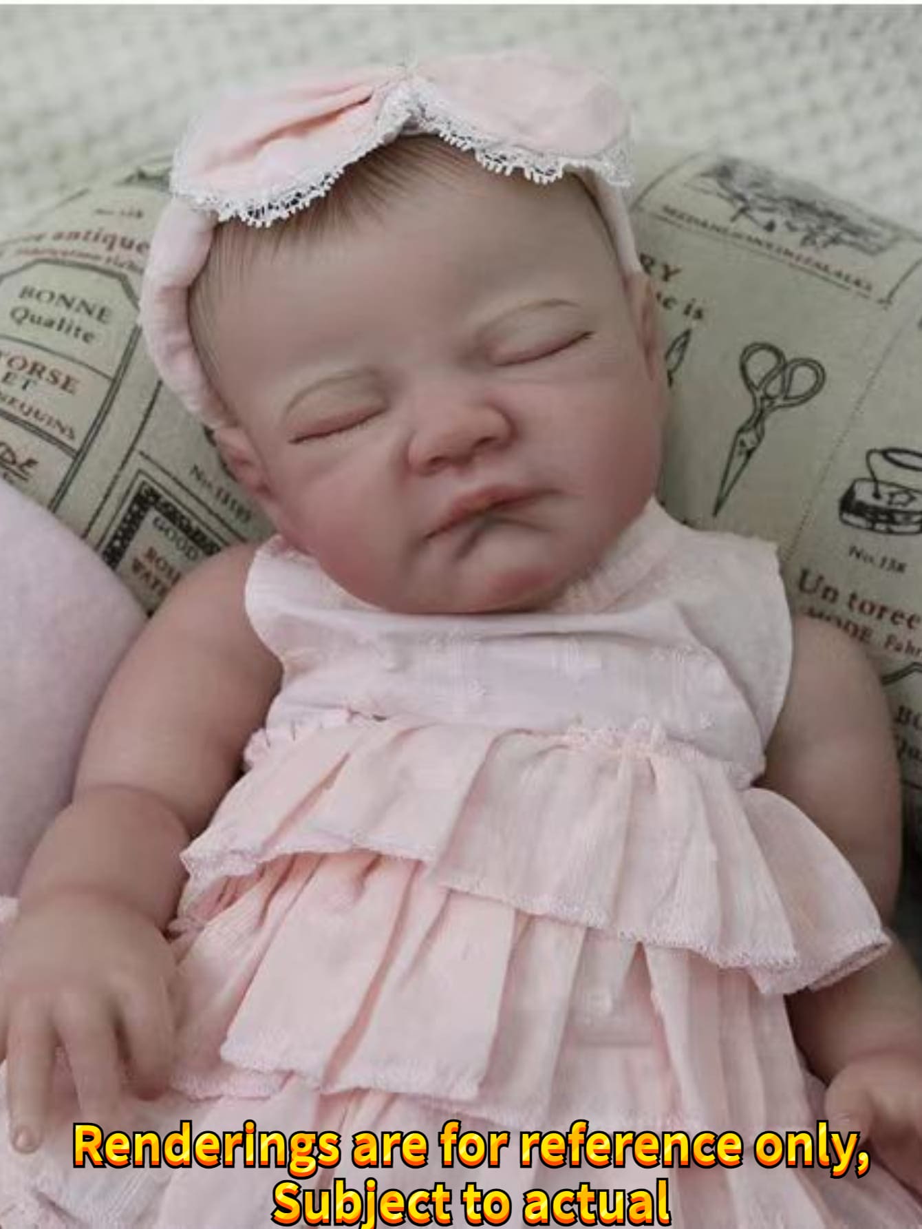 1入組 20 英寸八月重生女孩手工逼真新生嬰兒娃娃帶根或彩繪頭髮供選擇（部分部件隨機發送）