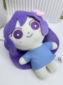 20公分高可愛的女孩膠滿娃娃，有紫色蝴蝶結，可當作節日或生日禮物，收藏精品 - 紫色 - 查看 4