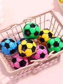 3pcs Cute Cartoon Football Design Pencil Sharpener, Random Color Back To School - Multicolor - View 4
