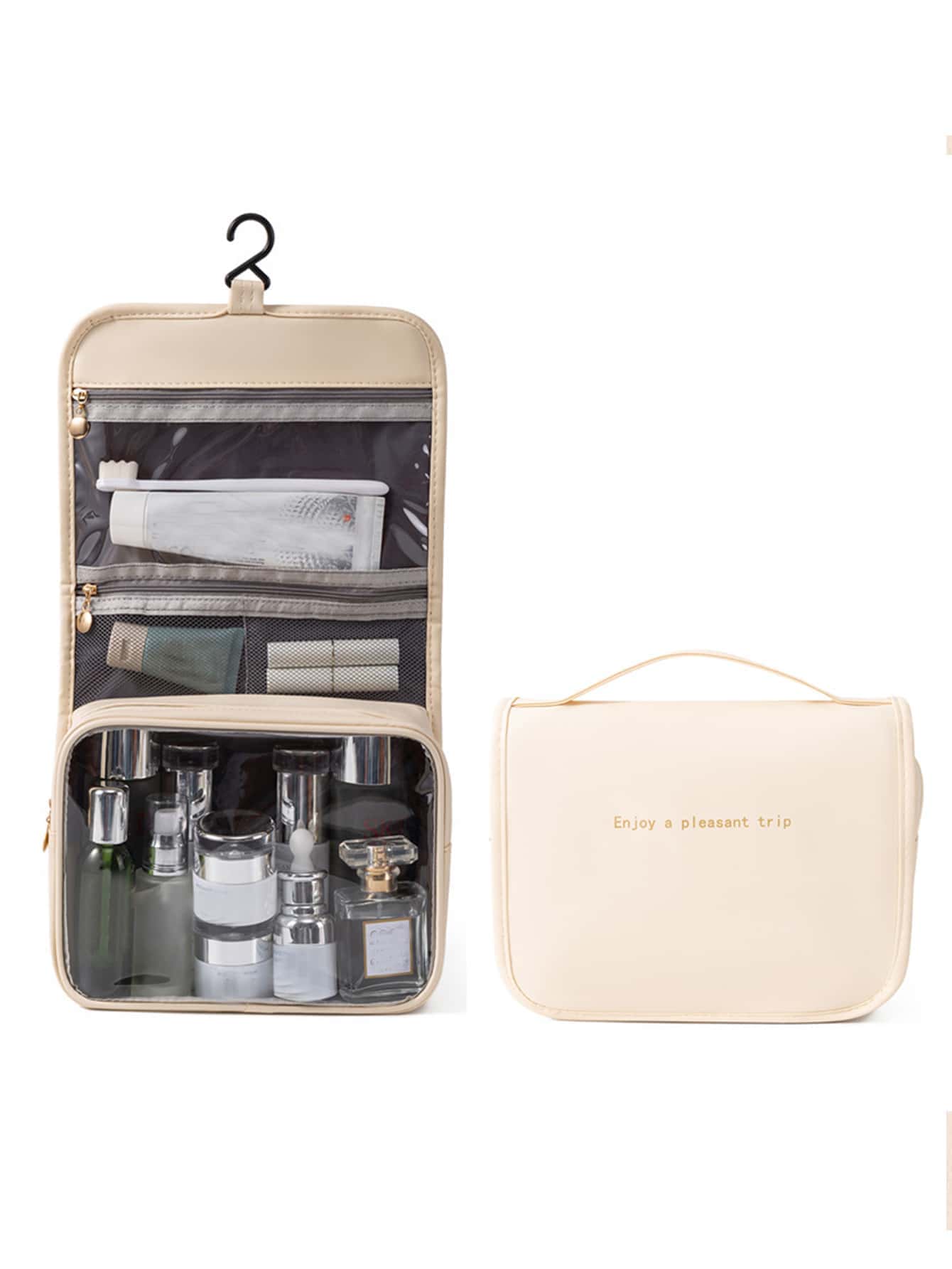 Twill Hanging Travel Cosmetic Bag Wash Bag Toiletry Bag Toiletry Travel