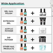 Modelones Primer For Gel Nails Dehydrator For Nails, 15ml Professional Nail Prep Natural Dehydrate Air Dry Superior Bonding Primer Set For Nail Art UV Gel Nail Polish Dip Powder Acrylic Nails - 無色 - 查看 5