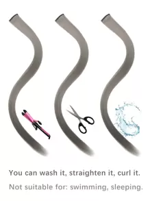 Synthetic Hair Extensions Clip Hair Red Green Grey Blue Yellow Orange Colourful Women Clip Hair Woven Hair Clip Extensions For Daily Party Cosplay Use And New Year Gift Pack Of 6