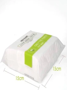 1000Pcs Ultra-Thin Square Non-Woven Pads Lenços de maquiagem para remover maquiagem, esmalte, limpeza de rosto e área dos olhos, almofadas demaquilantes, cuidados com a pele, sala de estar, casa, quarto, banheiro, decoração de casa, coisas de viagem, casamento, festa, aniversário, presentes para homens, mãe, pai, amigos, ano novo, acessórios, acessórios de presente engraçado - Branco - Ver 6