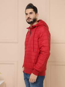 Men Winter Coats - 紅色 - 查看 2