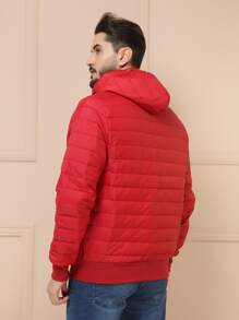 Men Winter Coats - 紅色 - 查看 3