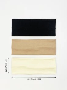 3入組瑜伽運動髮帶,適用於日常鍛煉 - 彩色 - 查看 5