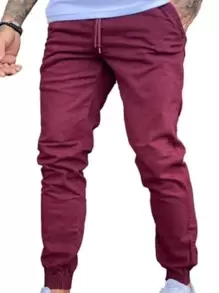 Men Jeans - Màu Đỏ Sâu - Xem 1