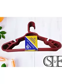 50 Clothes Hangers, Heavy Duty Plastic Adult Hangers, Standard Clothes Hangers, Sweaters, Coats, Jackets, Dresses, Pants, Multicolor Hanger - one-size - View 4