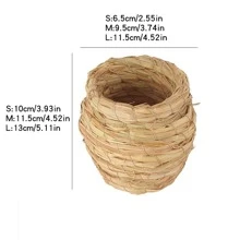 手工製作編織草鳥巢 - 芥末黃 - 查看 4