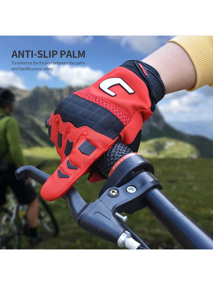 Guanti Ciclismo Mezzo Dito Azure XL - Blu/Grigio - Antiscivolo E Traspiranti Per BMX, MTB - Foto 4