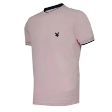 T-SHIRT WITH DETAILS IN NECK AND CUFF GARANTY - Pink - View 2