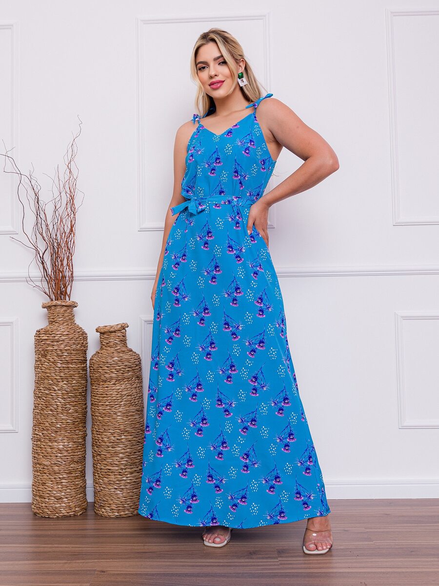 Women Dresses - Màu xanh lam - Xem 1