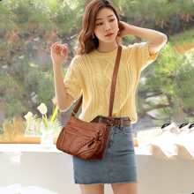 Bolsa Mano Tote De Mujer Dama Crossbody Gran Capacidad - Marrón - Ver 6