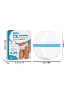 10 Piezas Almohadillas Anti-rozaduras Para El Muslo, Alta Elasticidad, Protector De Piernas Adhesivo Para El Muslo, La Rodilla Y La Pantorrilla - Blanco - Ver 4