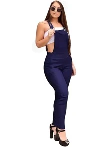 Women Jumpsuits - 藍色 - 查看 2