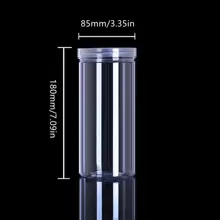 1個塑料透明密封罐,防潮食品儲物盒,廚房收納盒,家居儲物瓶