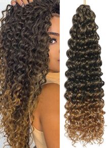 Ombre Curly Synthetic Hair Braid - Multicolor - View 1