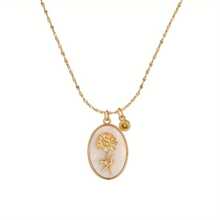 1pc Stylish 3d Birthday Flower Shaped Copper Pendant, With Stainless Steel Starry Sky Necklace And Birthstone Charm. Suitable For Women's Daily Wear And Birthday Gift Valentines,Mom,Mother,Mother's Day,Gift