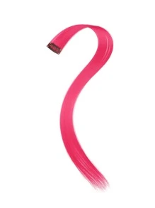 Synthetic Hair Extensions Clip Hair  Red Green Grey Blue Yellow Orange Colourful Women Clip Hair Woven Hair Clip Extensions For Daily Party Cosplay Use And New Year Gift Pack Of 6