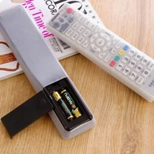 1个硅胶电视空调遥控器保护套，防水防尘，收纳袋，适用于学校、办公室、家庭、旅行、包袋、整理、保温、闺蜜节、小狗、嘉年华、厨房装饰、家居用品、母亲节礼物、卧室装饰、花园、夏季、海滩、旅行必备、房间装饰、软萌玩具、毕业季 - 無色 - 查看 4