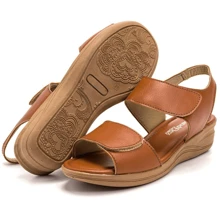 Women Flat Sandals - 駝色 - 查看 5