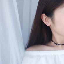 一对925纯银材质时尚简约柠檬耳环，可个性化定制，水果造型耳钉，适合女性日常佩戴