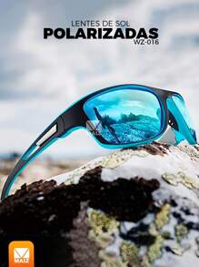 Lentes de sol polarizadas - Azul - Ver 1