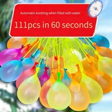 111 PCS Water Balloons - Buncho Balloons - Water Bombs - Slingshot Water Balloons - Fighting Water Balloons - Buncho Water Balloons - Water Balloons Games - Fill Party Water Balloons - Party Balloon Set For Kids - Multicolor - View 1