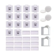 3M 34pcs/Set Multifunctional Child Safety Lock For Cabinet Door & Drawer With Magnetic Locks, Keys And Installation Brackets Includedbaby Shower Family Decorations Gifts