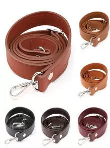 1入流行款可調式單肩包帶，可拆式包飾，包配件DIY，可調式替換肩帶，時尚耐用 - 棕色 - 查看 3