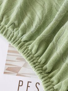 1入組通用四季絨面提花防滑沙發坐墊套,現代簡約寵物防護彈性沙發套,純色沙發套適用於l型組合沙發和1234人位沙發(分開售賣) - 綠色 - 查看 9