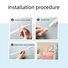 1個2升大容量漸變色霧面運動水瓶,配有手柄和刻度,漸變粉紅色 - 粉色 - 查看 21