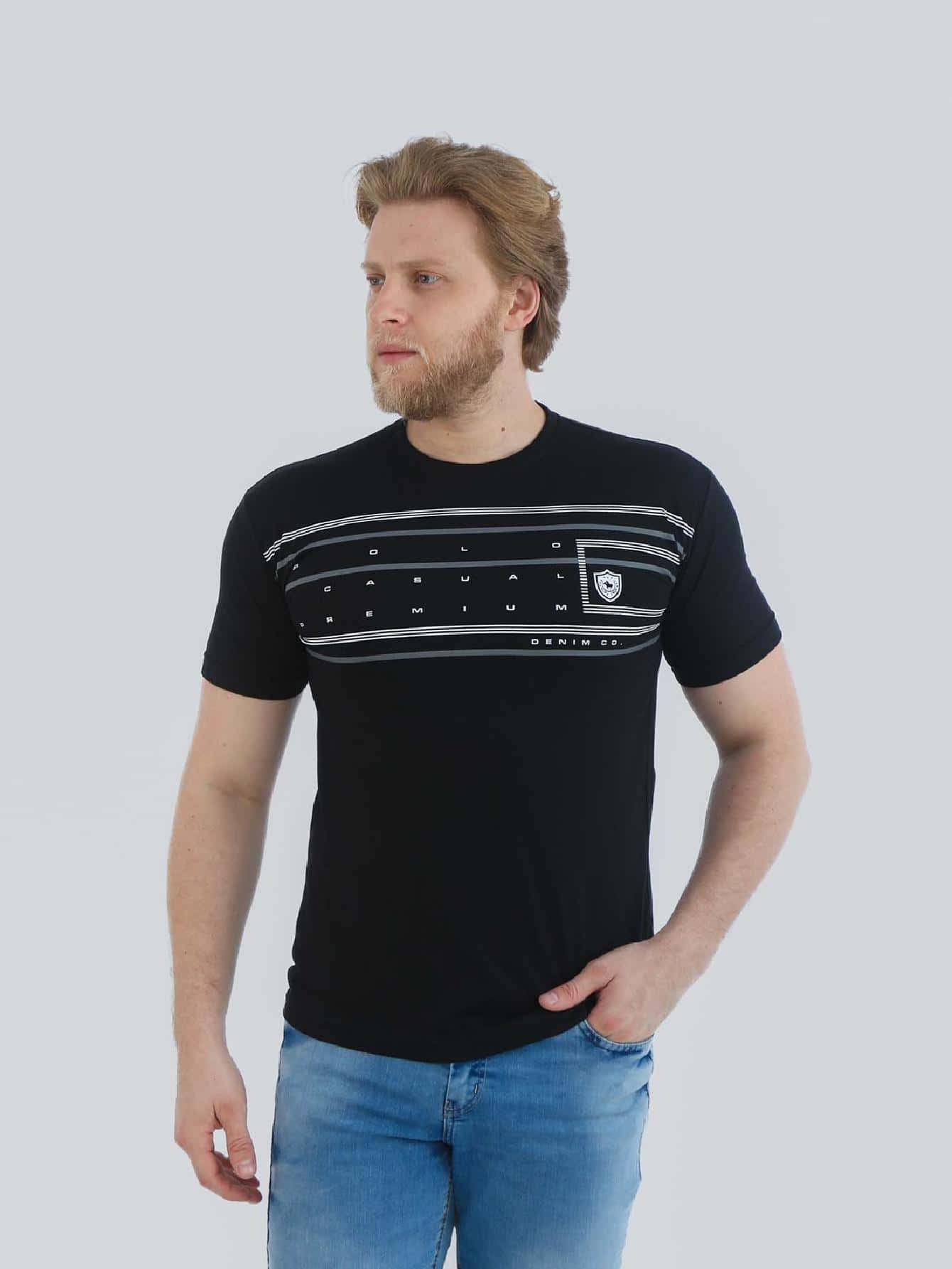 Men T-Shirts - màu đen - Xem 1