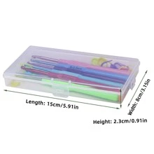 6 cái/bộ Móc sự thêu Móc Tóc Móc sự thêu Kim Công trình học nhân thể Mềm mại Nắm tay cầm Ren Bộ móc  Trơn tru Kim đan Sợi DIY Dệt Công cụ Đối với Tốt Làm việc , Ren Dệt kim - Màu sắc - Xem 3