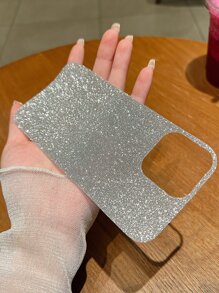 1 pièce Étui de téléphone pailleté et éclatant avec porte-carte transparent compatible avec iPhone 16 15 14 13 12 11 XS XR X 7 8 Plus Pro Max